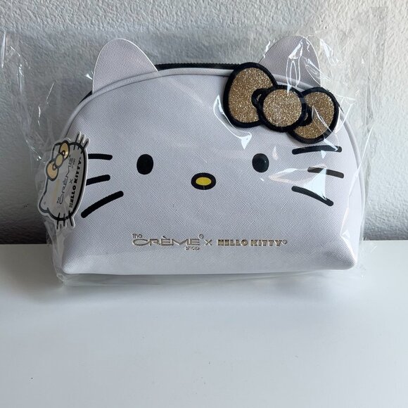 NWT Creme Shop x Hello Kitty Dome Makeup Bag Travel Pouch - Picture 3 of 4